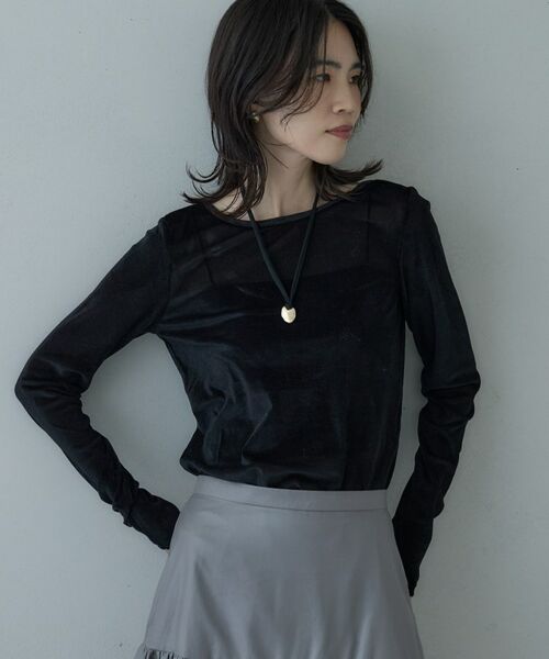 GALLEST / ギャレスト カットソー | バックカットアウトベロアカットソー | 詳細18