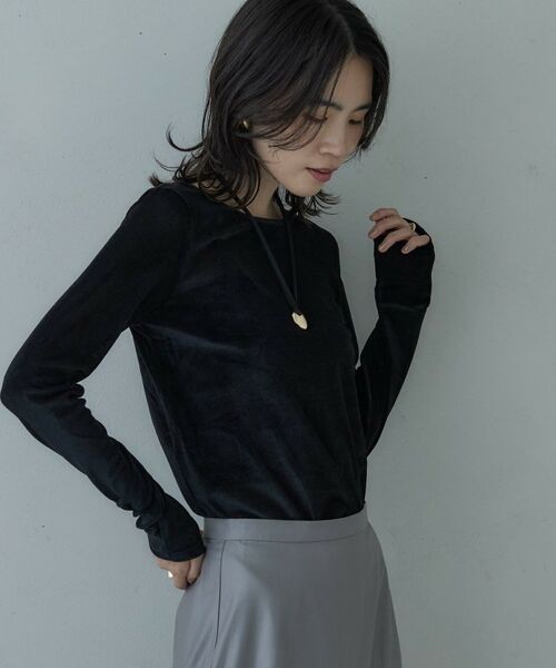 GALLEST / ギャレスト カットソー | バックカットアウトベロアカットソー | 詳細19