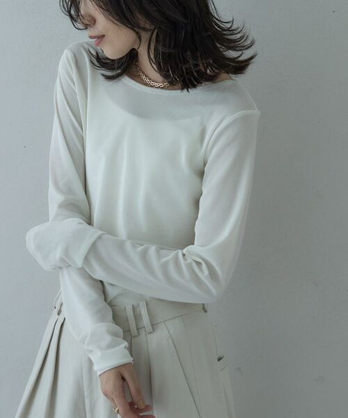 GALLEST / ギャレスト カットソー | バックカットアウトベロアカットソー | 詳細25