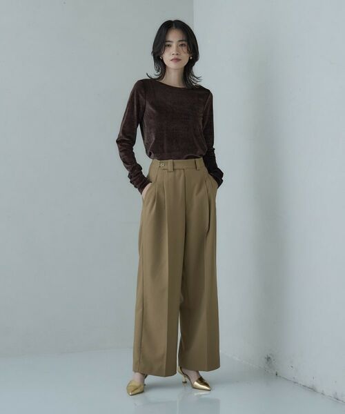 GALLEST / ギャレスト カットソー | バックカットアウトベロアカットソー | 詳細8