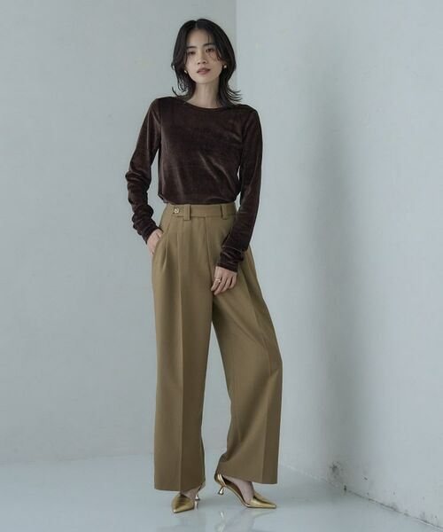 GALLEST / ギャレスト カットソー | バックカットアウトベロアカットソー | 詳細9