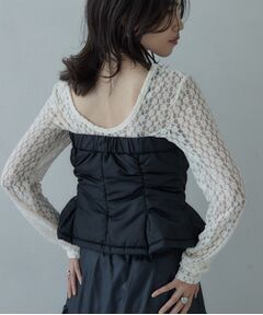 GALLEST / ギャレスト カットソー | バックカットアウトレースカットソー