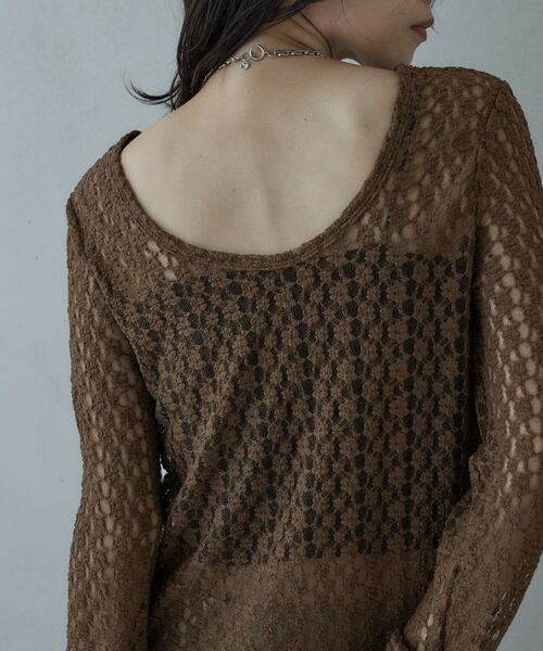 GALLEST / ギャレスト カットソー | バックカットアウトレースカットソー | 詳細10