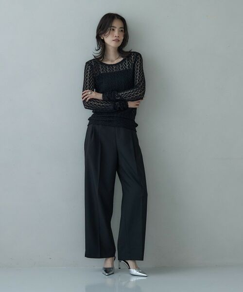 GALLEST / ギャレスト カットソー | バックカットアウトレースカットソー | 詳細11