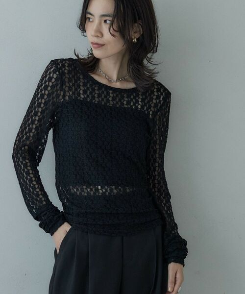 GALLEST / ギャレスト カットソー | バックカットアウトレースカットソー | 詳細12