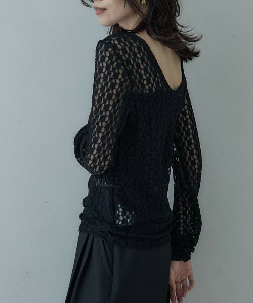 GALLEST / ギャレスト カットソー | バックカットアウトレースカットソー | 詳細13