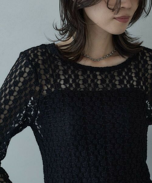 GALLEST / ギャレスト カットソー | バックカットアウトレースカットソー | 詳細14