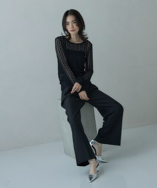 GALLEST / ギャレスト カットソー | バックカットアウトレースカットソー | 詳細17