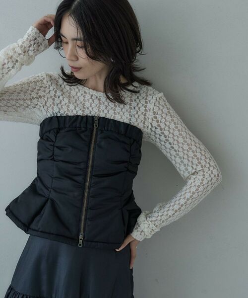 GALLEST / ギャレスト カットソー | バックカットアウトレースカットソー | 詳細3