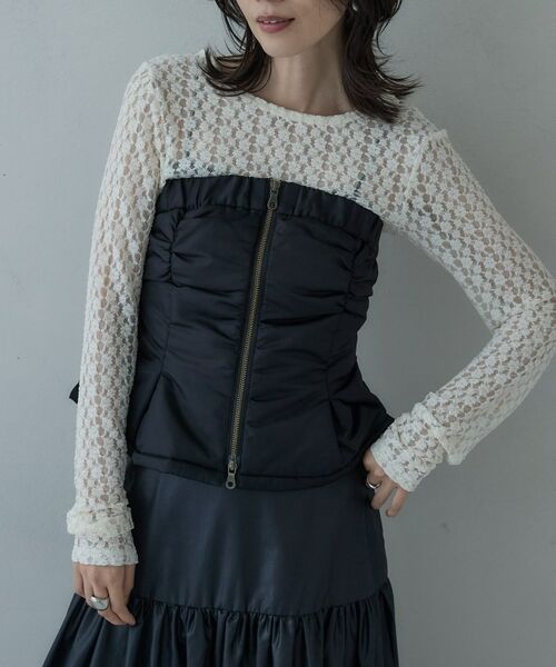 GALLEST / ギャレスト カットソー | バックカットアウトレースカットソー | 詳細4