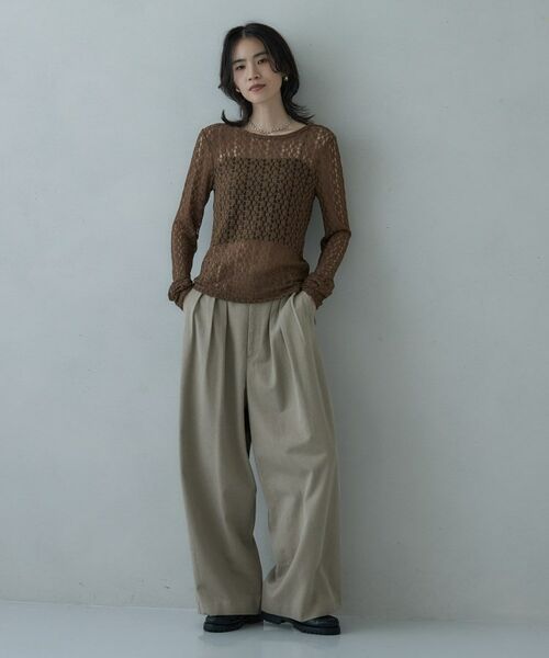 GALLEST / ギャレスト カットソー | バックカットアウトレースカットソー | 詳細5