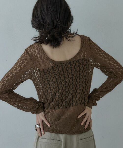 GALLEST / ギャレスト カットソー | バックカットアウトレースカットソー | 詳細7