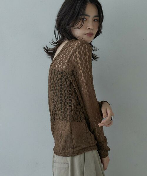 GALLEST / ギャレスト カットソー | バックカットアウトレースカットソー | 詳細8