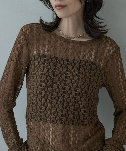 GALLEST / ギャレスト カットソー | バックカットアウトレースカットソー | 詳細9