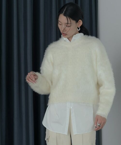 GALLEST / ギャレスト ニット・セーター | ドロップショルダーシャギーニット | 詳細20