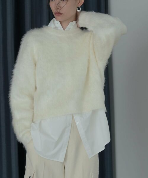 GALLEST / ギャレスト ニット・セーター | ドロップショルダーシャギーニット | 詳細22