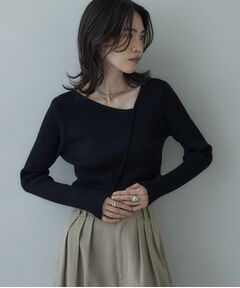 GALLEST / ギャレスト ニット・セーター | カッティングアシメリブニット