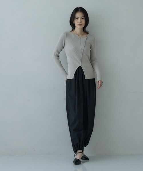 GALLEST / ギャレスト ニット・セーター | カッティングアシメリブニット | 詳細1