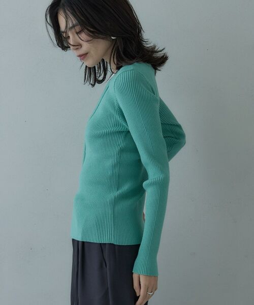 GALLEST / ギャレスト ニット・セーター | カッティングアシメリブニット | 詳細12
