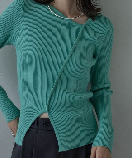 GALLEST / ギャレスト ニット・セーター | カッティングアシメリブニット | 詳細13