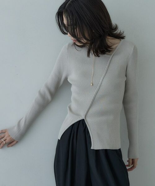 GALLEST / ギャレスト ニット・セーター | カッティングアシメリブニット | 詳細5