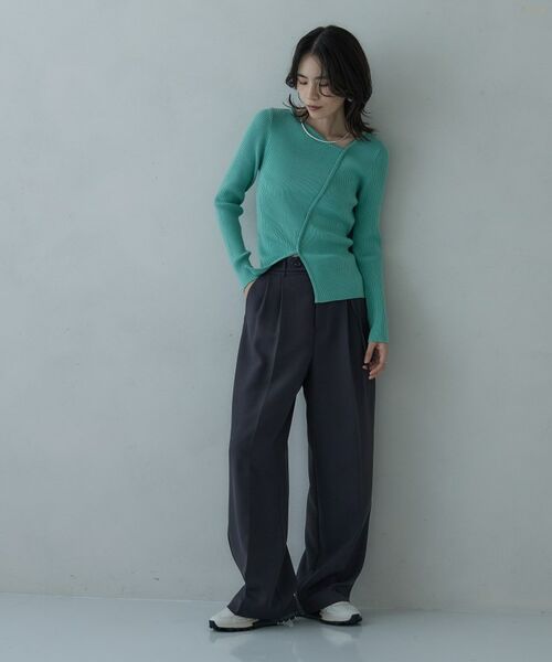 GALLEST / ギャレスト ニット・セーター | カッティングアシメリブニット | 詳細8