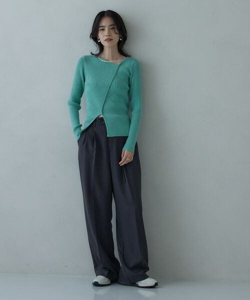 GALLEST / ギャレスト ニット・セーター | カッティングアシメリブニット | 詳細9