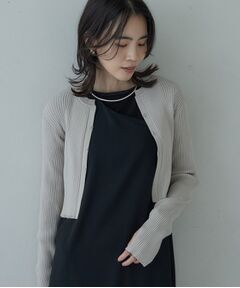 GALLEST / ギャレスト カーディガン・ボレロ | クロップドリブホックカーディガン