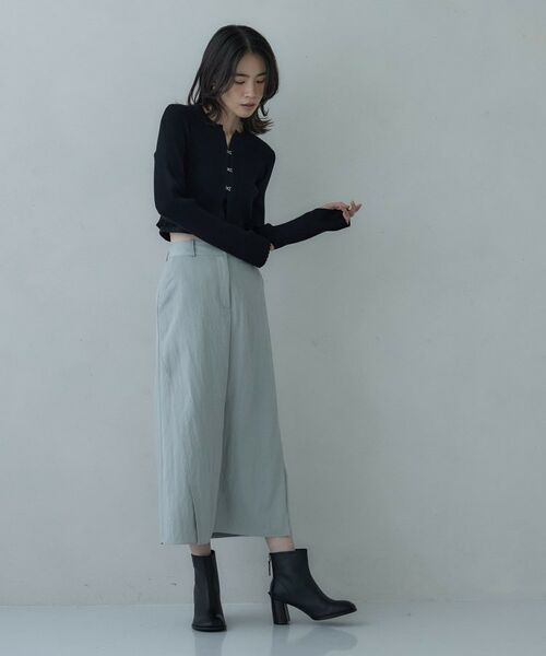 GALLEST / ギャレスト カーディガン・ボレロ | クロップドリブホックカーディガン | 詳細1