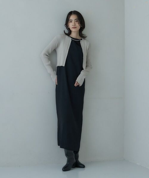 GALLEST / ギャレスト カーディガン・ボレロ | クロップドリブホックカーディガン | 詳細12