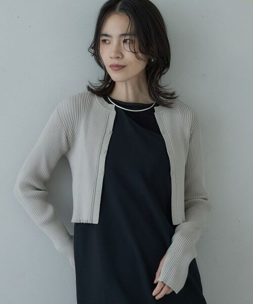 GALLEST / ギャレスト カーディガン・ボレロ | クロップドリブホックカーディガン | 詳細13