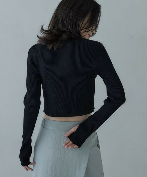 GALLEST / ギャレスト カーディガン・ボレロ | クロップドリブホックカーディガン | 詳細4