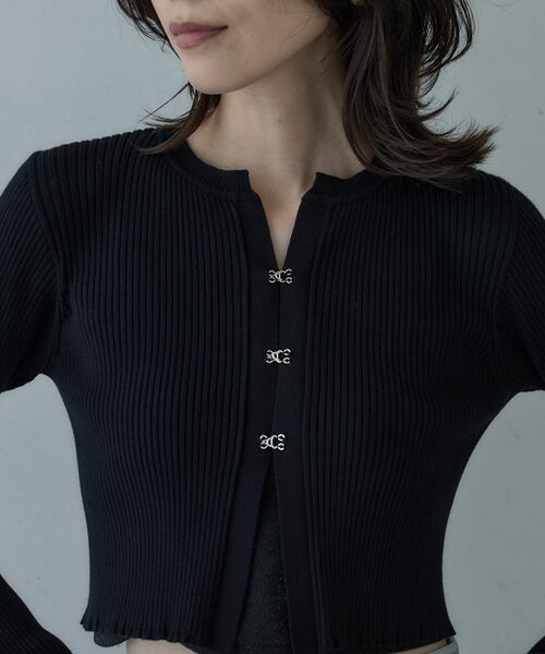GALLEST / ギャレスト カーディガン・ボレロ | クロップドリブホックカーディガン | 詳細5