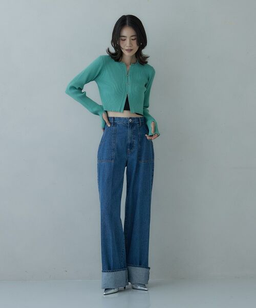 GALLEST / ギャレスト カーディガン・ボレロ | クロップドリブホックカーディガン | 詳細7