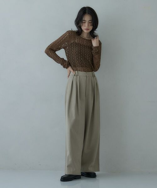 GALLEST / ギャレスト パンツ | タックワイドパンツ | 詳細2