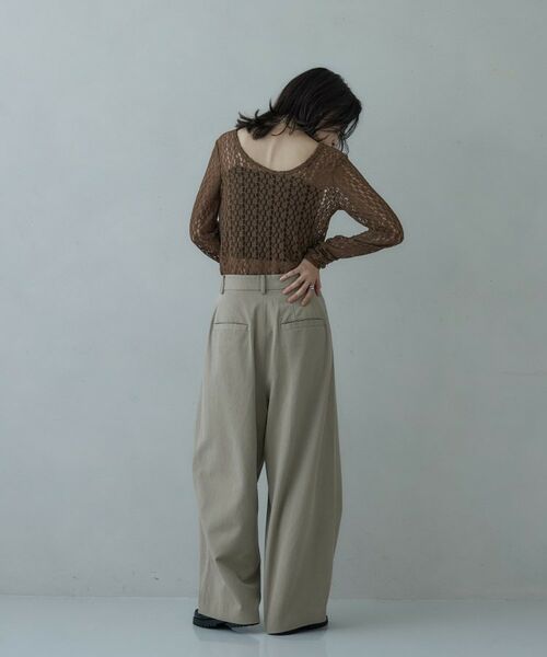 GALLEST / ギャレスト パンツ | タックワイドパンツ | 詳細3