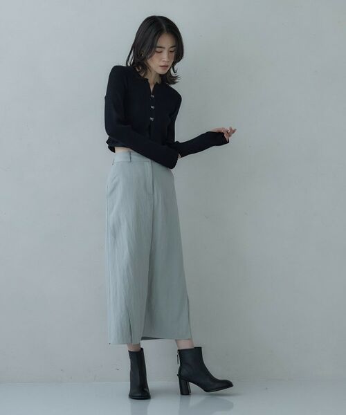 GALLEST / ギャレスト ロング・マキシ丈スカート | シャインツイルラップスカート | 詳細1