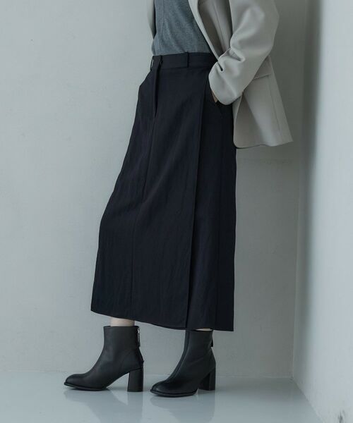 GALLEST / ギャレスト ロング・マキシ丈スカート | シャインツイルラップスカート | 詳細12
