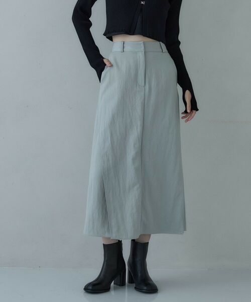 GALLEST / ギャレスト ロング・マキシ丈スカート | シャインツイルラップスカート | 詳細3