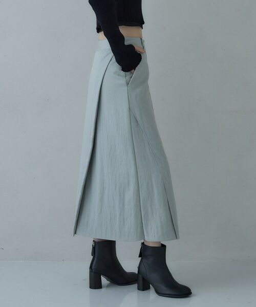 GALLEST / ギャレスト ロング・マキシ丈スカート | シャインツイルラップスカート | 詳細4