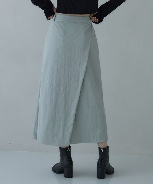 GALLEST / ギャレスト ロング・マキシ丈スカート | シャインツイルラップスカート | 詳細5