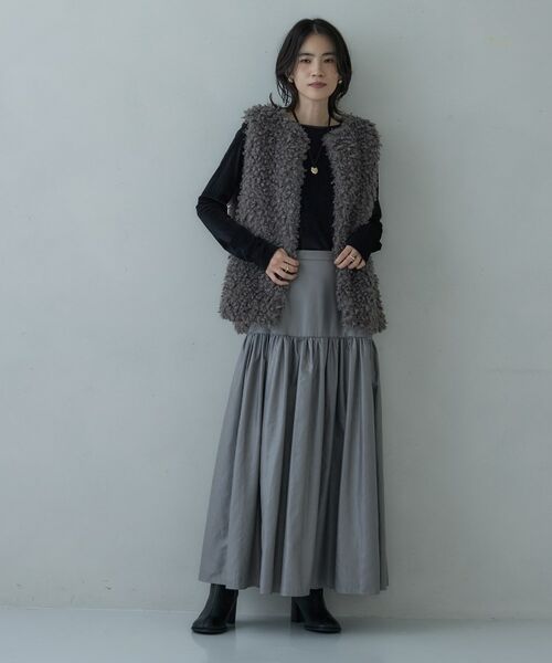 GALLEST / ギャレスト ロング・マキシ丈スカート | レザーライクマキシスカート | 詳細13