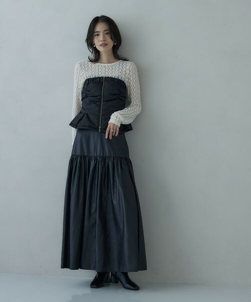 GALLEST / ギャレスト ロング・マキシ丈スカート | レザーライクマキシスカート | 詳細7