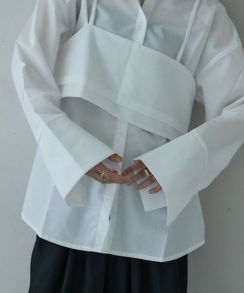 GALLEST / ギャレスト シャツ・ブラウス | ビスチェセットブロードシャツ | 詳細9