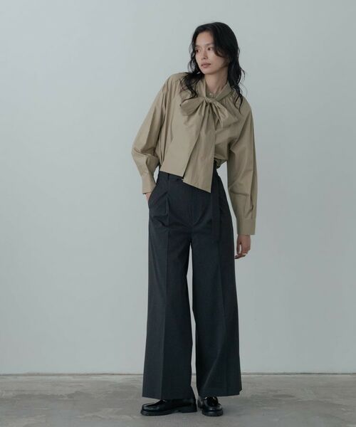 GALLEST / ギャレスト シャツ・ブラウス | タイプライター2Wayボウタイブラウス | 詳細1