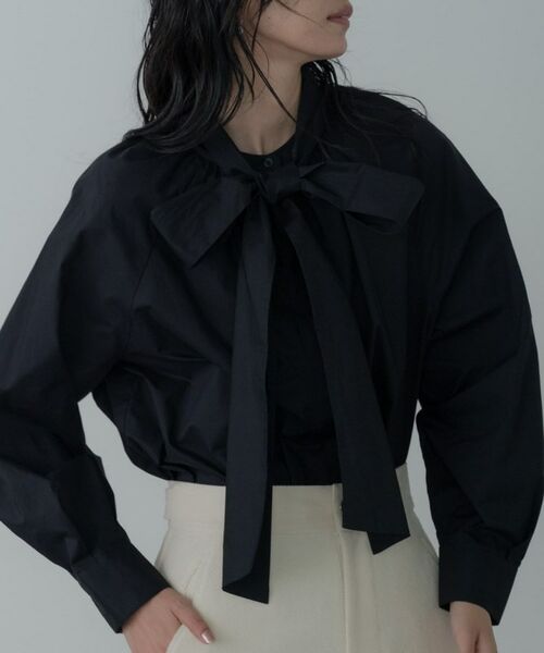 GALLEST / ギャレスト シャツ・ブラウス | タイプライター2Wayボウタイブラウス（ブラック(019)）