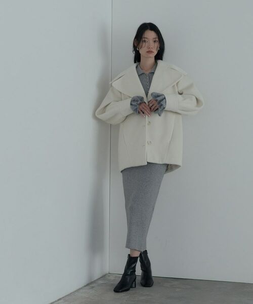 GALLEST / ギャレスト その他アウター | ビッグカラーダブルフェイスコート | 詳細1