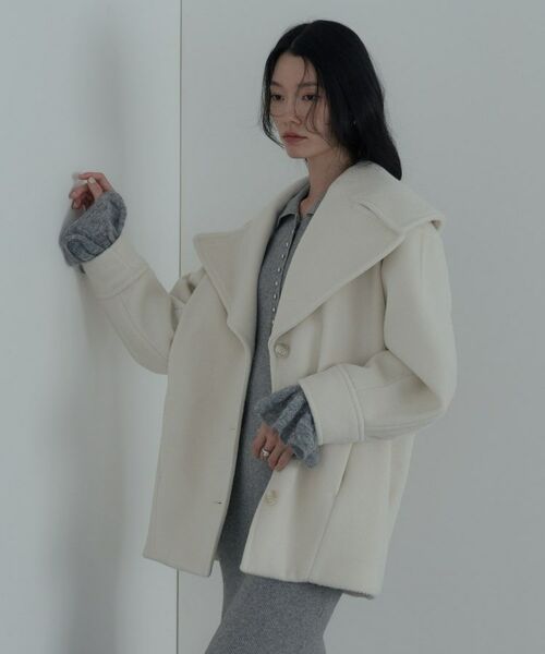 GALLEST / ギャレスト その他アウター | ビッグカラーダブルフェイスコート | 詳細10