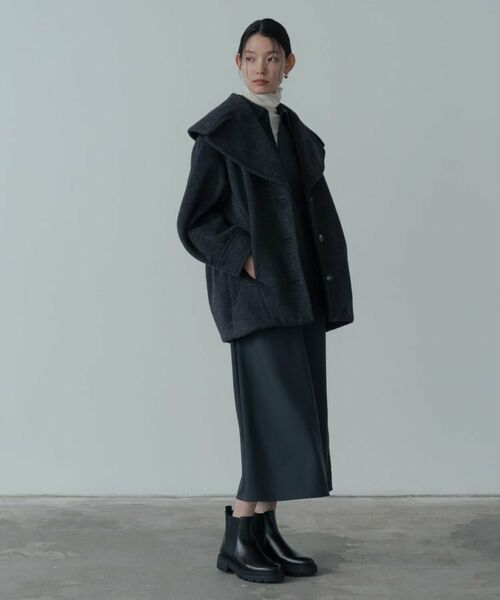 GALLEST / ギャレスト その他アウター | ビッグカラーダブルフェイスコート | 詳細17