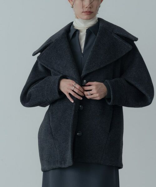 GALLEST / ギャレスト その他アウター | ビッグカラーダブルフェイスコート | 詳細19